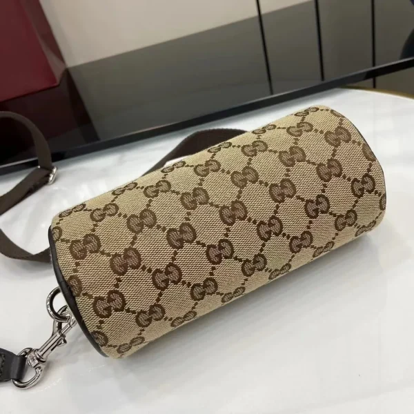 GG canvas mini bag in beige and brown GG canvas - Image 6