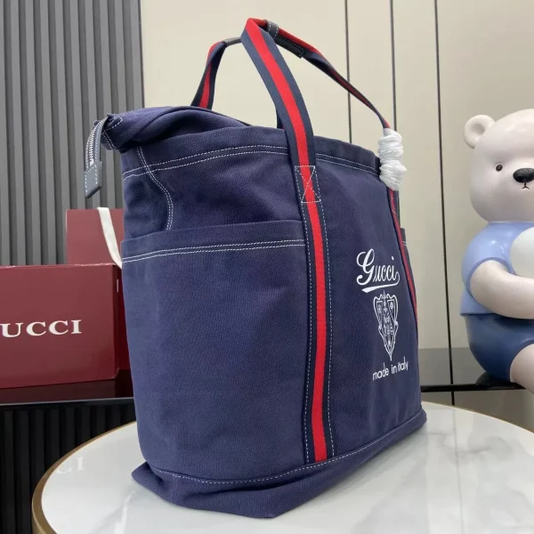 GUCCI tote bag canvas Navy - Image 4
