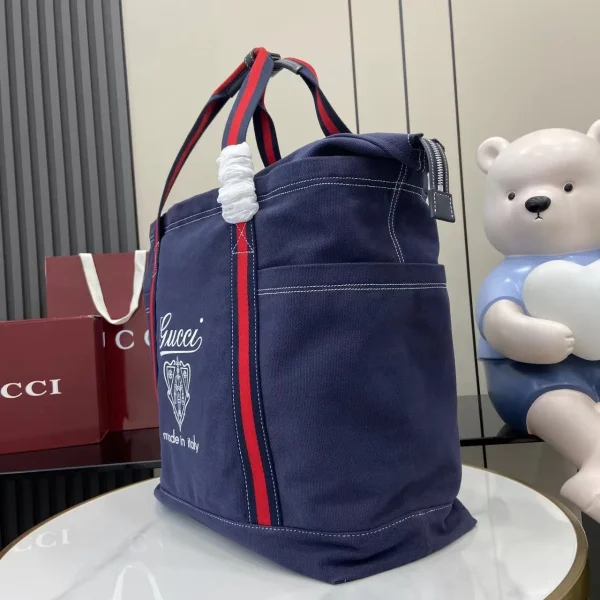 GUCCI tote bag canvas Navy - Image 8