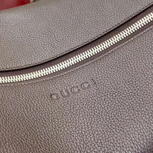 Gucci B small bag in dark brown leather - Image 8