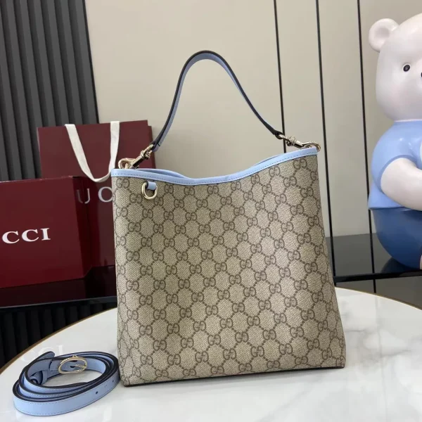 Gucci Gg Emblem Leather-Trimmed Printed Coated - Image 3
