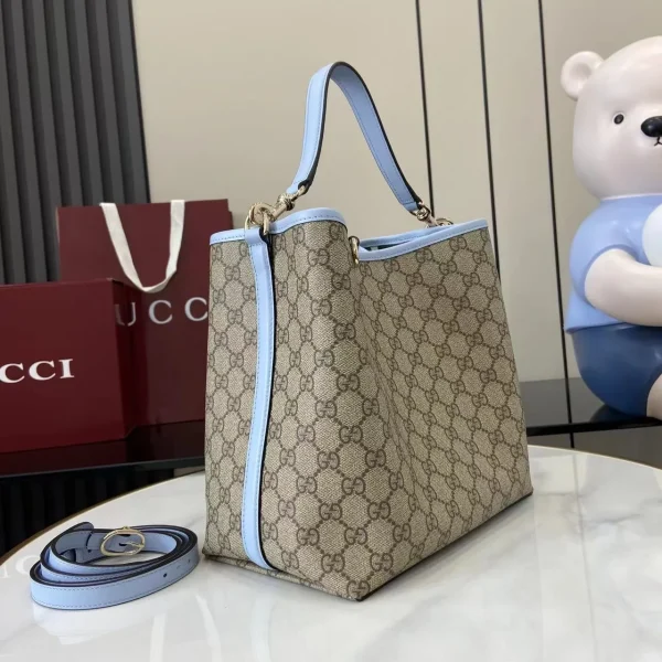 Gucci Gg Emblem Leather-Trimmed Printed Coated - Image 4