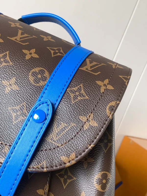 LOUIS VUITTON Christopher MM Monogram Macassar Canvas 'Brown Blue' - Image 6