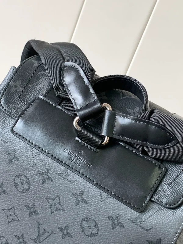 LOUIS VUITTON Damier Graphite Christopher MM Back Pack Black - Image 3