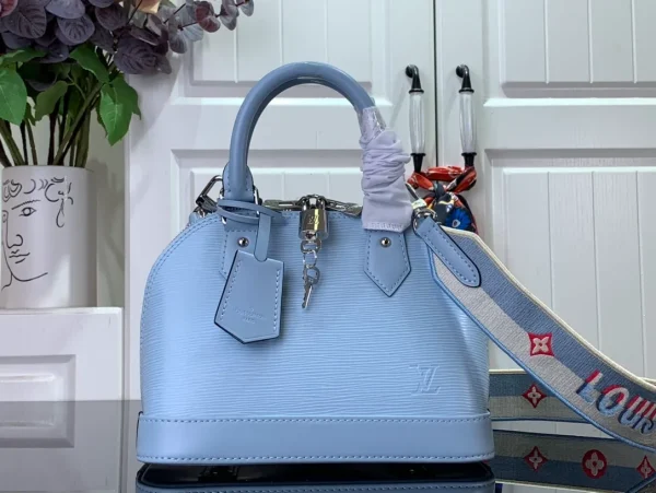 LOUIS VUITTON Epi Jacquard Alma BB Bleu Nuage