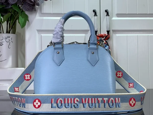 LOUIS VUITTON Epi Jacquard Alma BB Bleu Nuage - Image 9