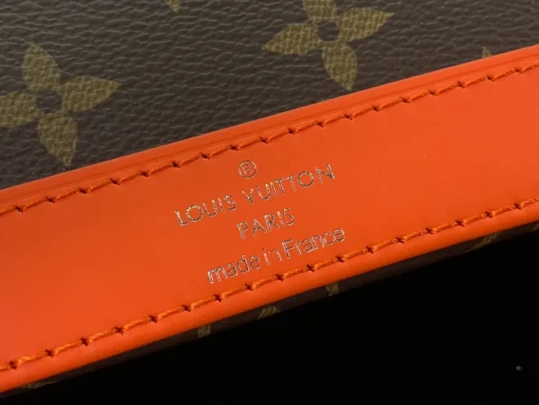 LV Alma BB Bag Brown & Orange Bag - Image 11