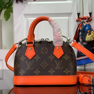 LV Alma BB Bag Brown & Orange Bag