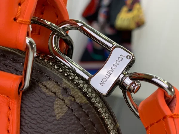 LV Alma BB Bag Brown & Orange Bag - Image 9