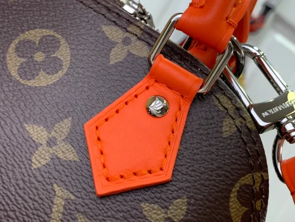 LV Alma BB Bag Brown & Orange Bag - Image 10