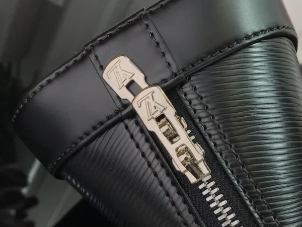 Louis Vuitton Alma BB Jacquard Strap Black Epi Calfskin Shoulder Bag Leather - Image 9