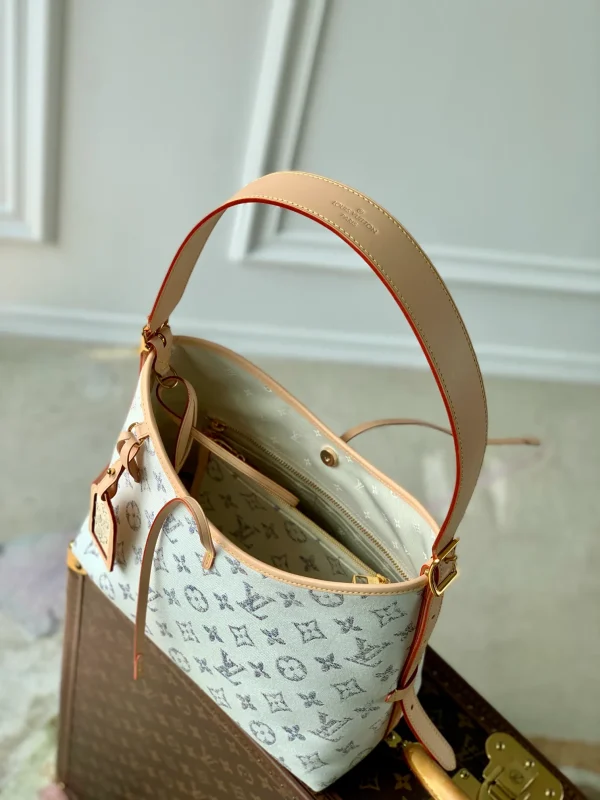 Louis Vuitton LV CarryAll PM Beige Cloth - Image 2