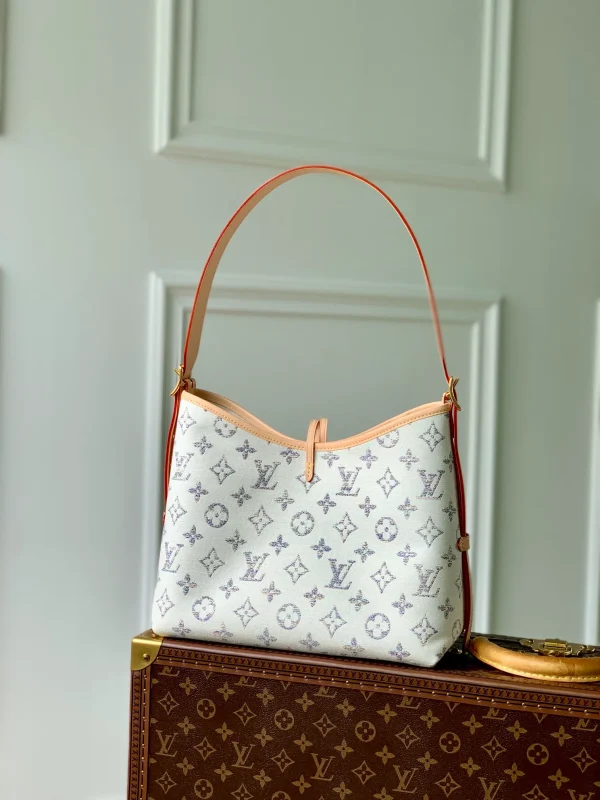 Louis Vuitton LV CarryAll PM Beige Cloth - Image 6