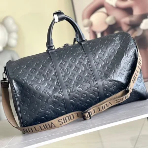 Louis Vuitton LV Unisex Keepall Bandoulière 50 Bag Black