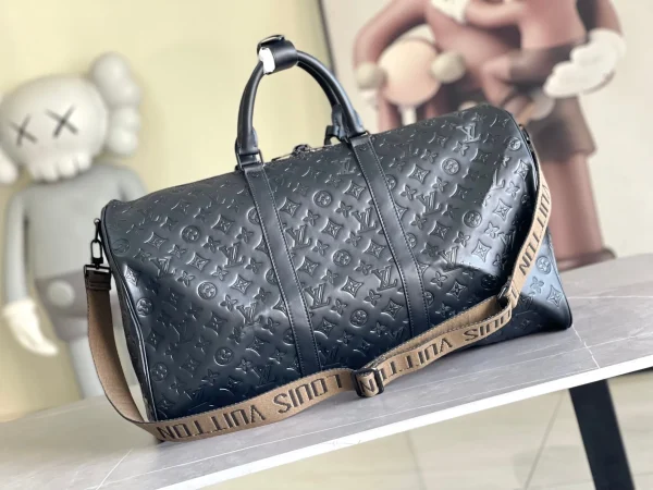 Louis Vuitton LV Unisex Keepall Bandoulière 50 Bag Black