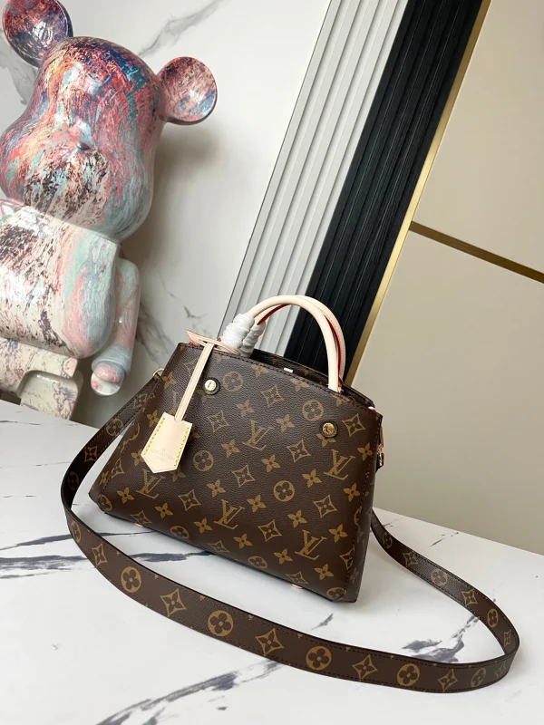 Louis Vuitton LV Women Montaigne BB Bag in Iconic Monogram Canvas-Brown