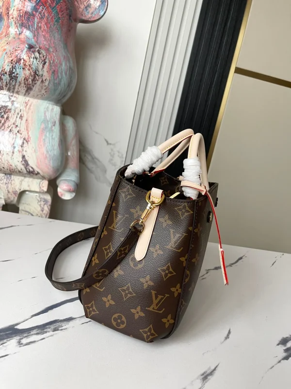 Louis Vuitton LV Women Montaigne BB Bag in Iconic Monogram Canvas-Brown - Image 3