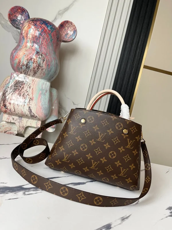 Louis Vuitton LV Women Montaigne BB Bag in Iconic Monogram Canvas-Brown - Image 4