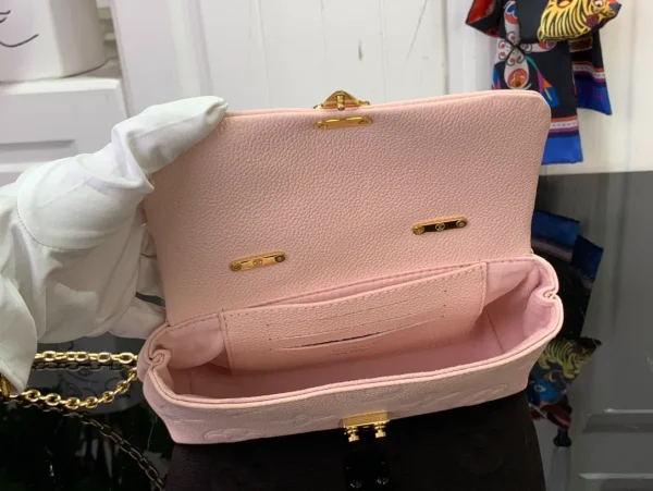 Louis Vuitton Marshmallow Rosebud in Embossed Grained Cowhide Leather with Gold-tone - Image 10