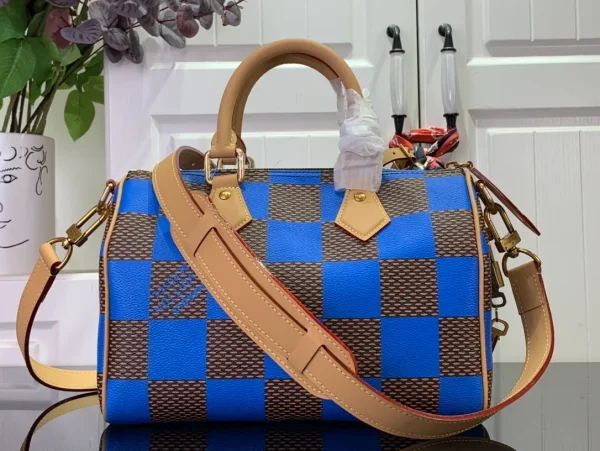 Louis Vuitton Speedy 25 Bandoulière Damier Pop Blue Bag