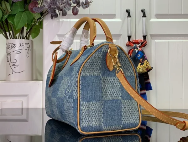 Luxury Louis Vuitton Denim Bag - Image 3