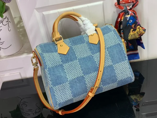 Luxury Louis Vuitton Denim Bag - Image 4