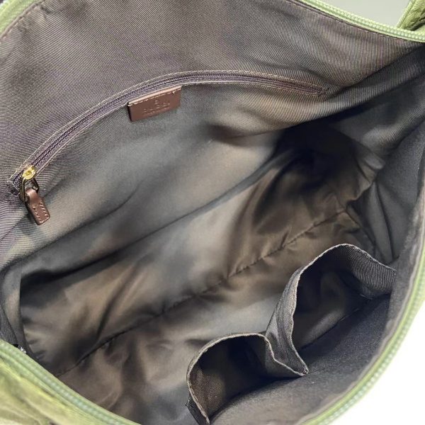 Medium backpack with print in black soft leather - Image 9