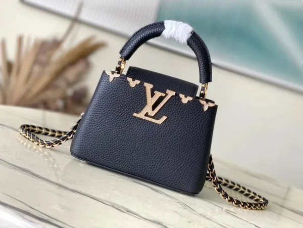 Nano Capucines Bag  Luxury Capucines Black