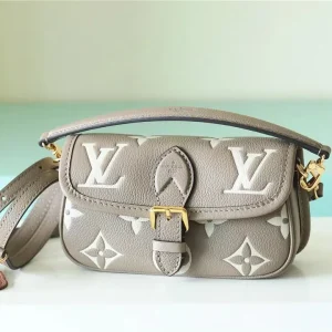 Nano Diane Bicolour Monogram Empreinte Leather