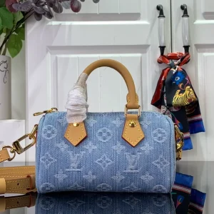 Nano Speedy Bicolor Monogram Empreinte Leather