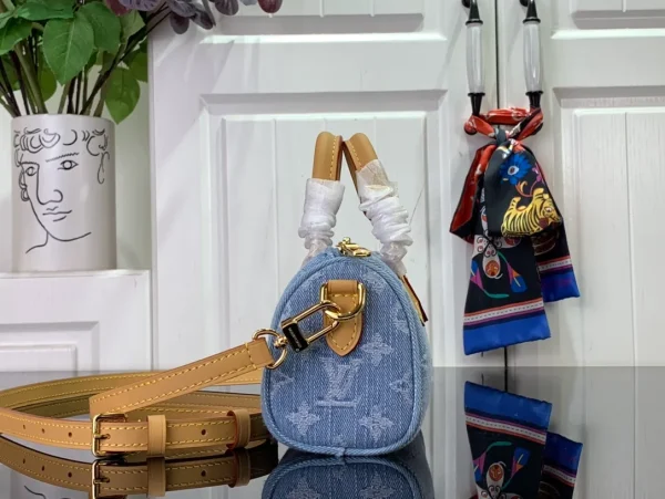Nano Speedy Bicolor Monogram Empreinte Leather - Image 4