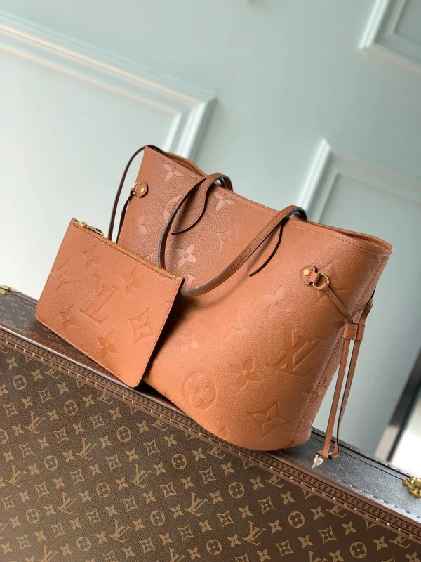 Neverfull MM Monogram Empreinte Leather Handbags - Image 3