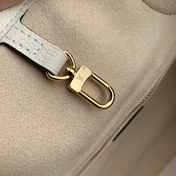 Neverfull MM Tote Bag Luxury Monogram Empreinte Leather Beige - Image 7
