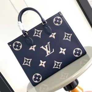 OnTheGo MM Bicolor Monogram Empreinte Leather