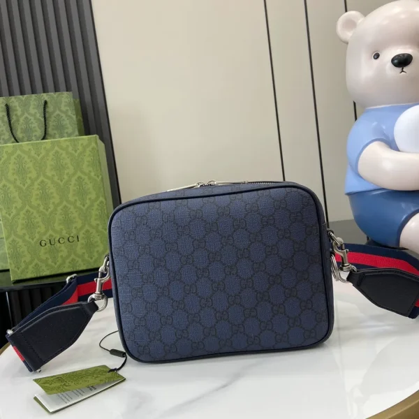 Ophidia small crossbodybag in Blue GG Canvas - Image 7