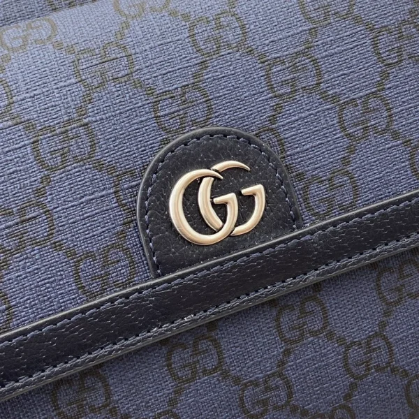 Ophidia small crossbodybag in Blue GG Canvas - Image 9