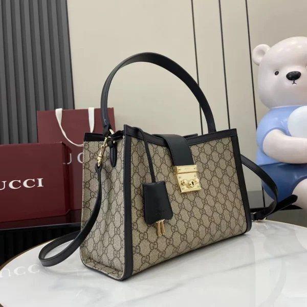 Padlock Medium Top Handle Bag - Image 4