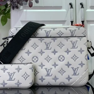 Trio Messenger Monogram Shadow Leather