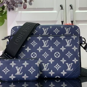 Trio Messenger Monogram Shadow Leather Bags
