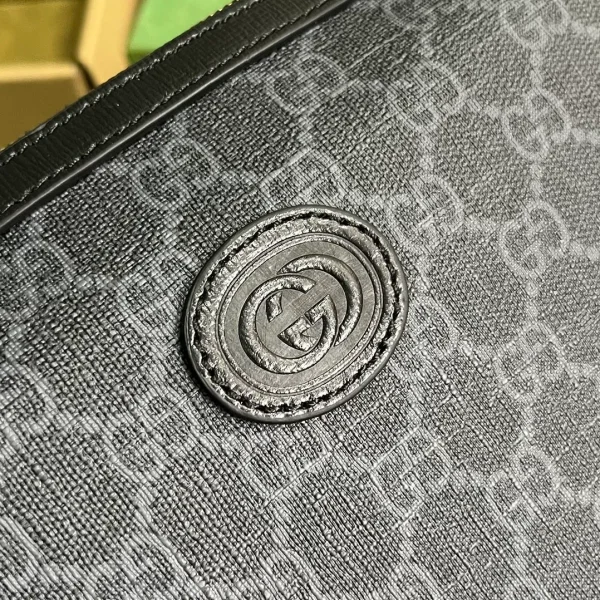 Bi-color small pouch in Black GG Canvas - Image 7