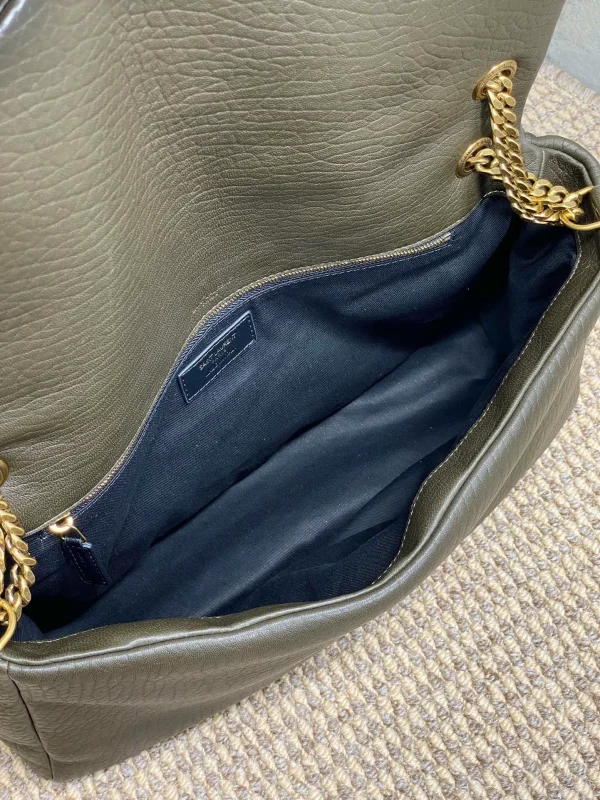 CALYPSO 36 CHAIN BAG IN DARK GREEN LAMBSKIN - Image 2