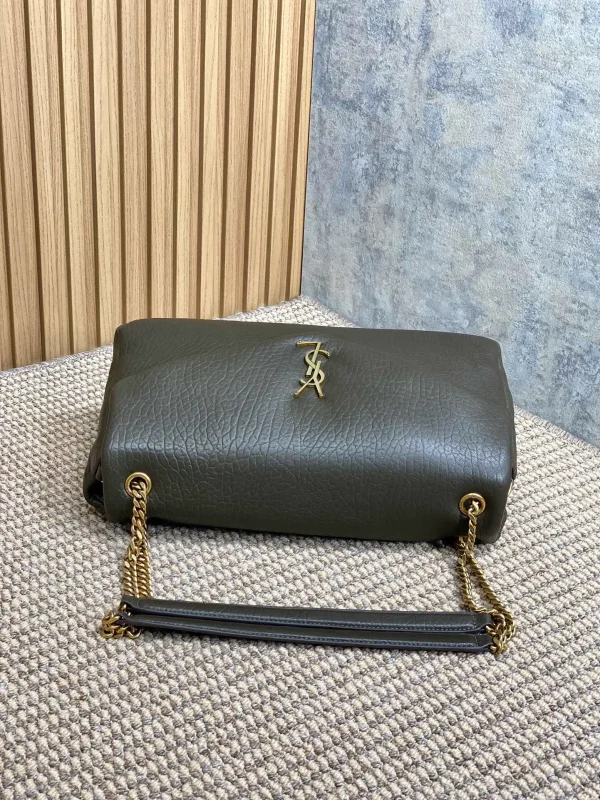 CALYPSO 36 CHAIN BAG IN DARK GREEN LAMBSKIN - Image 6
