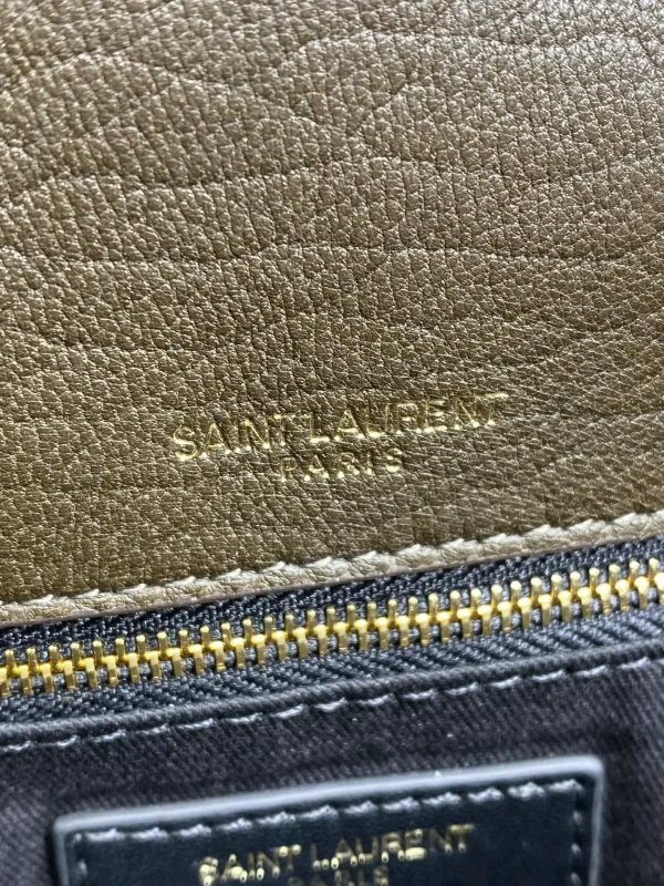 CALYPSO 36 CHAIN BAG IN DARK GREEN LAMBSKIN - Image 10