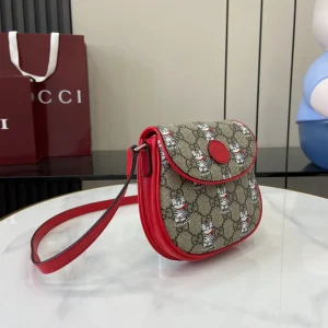 Children's printed GG bucket bag