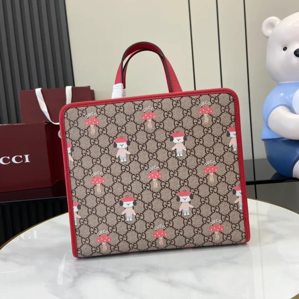 Children's printed GG tote bag - Image 4