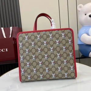 Children's printed GG tote bag