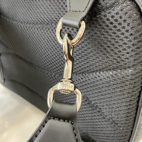 GG Black small slingbag in Black GG Canvas - Image 8
