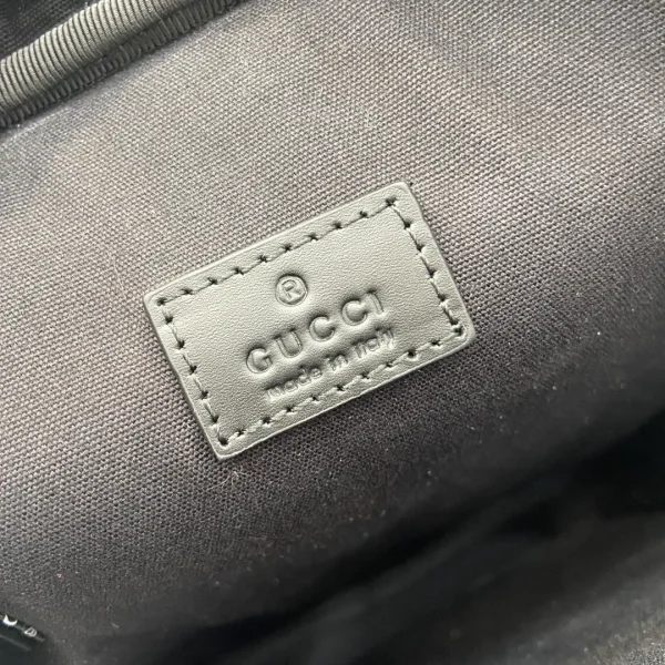 GG Black small slingbag in Black GG Canvas - Image 10