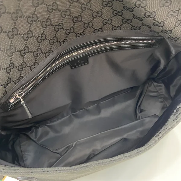 GG canvas large crossbody bag in Black GG Canvas - Image 9