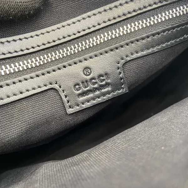 GG jumbo small crossbody bag in grey and black GG leather - Image 2